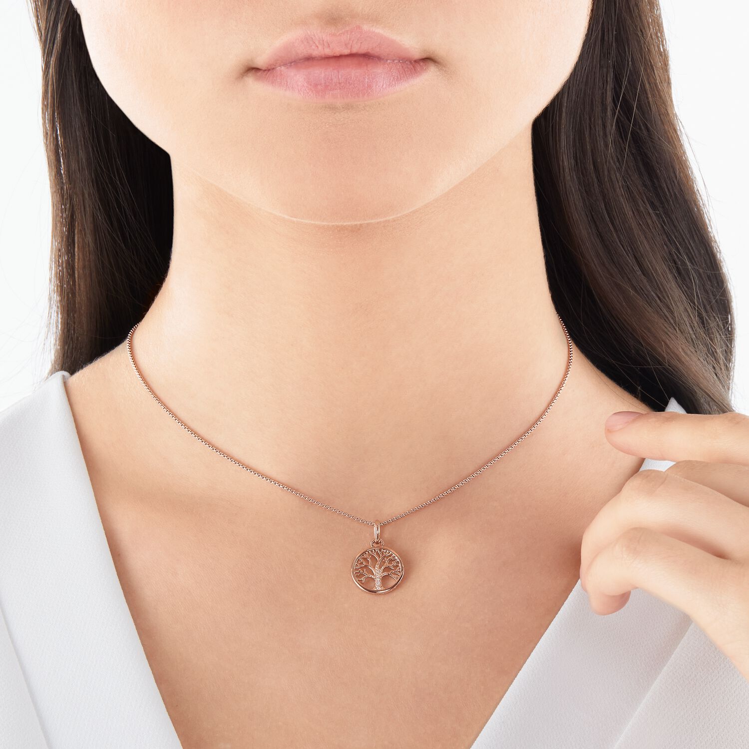 rose gold thomas sabo necklace