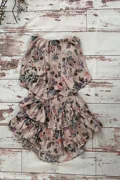 Floral Open Back Romper