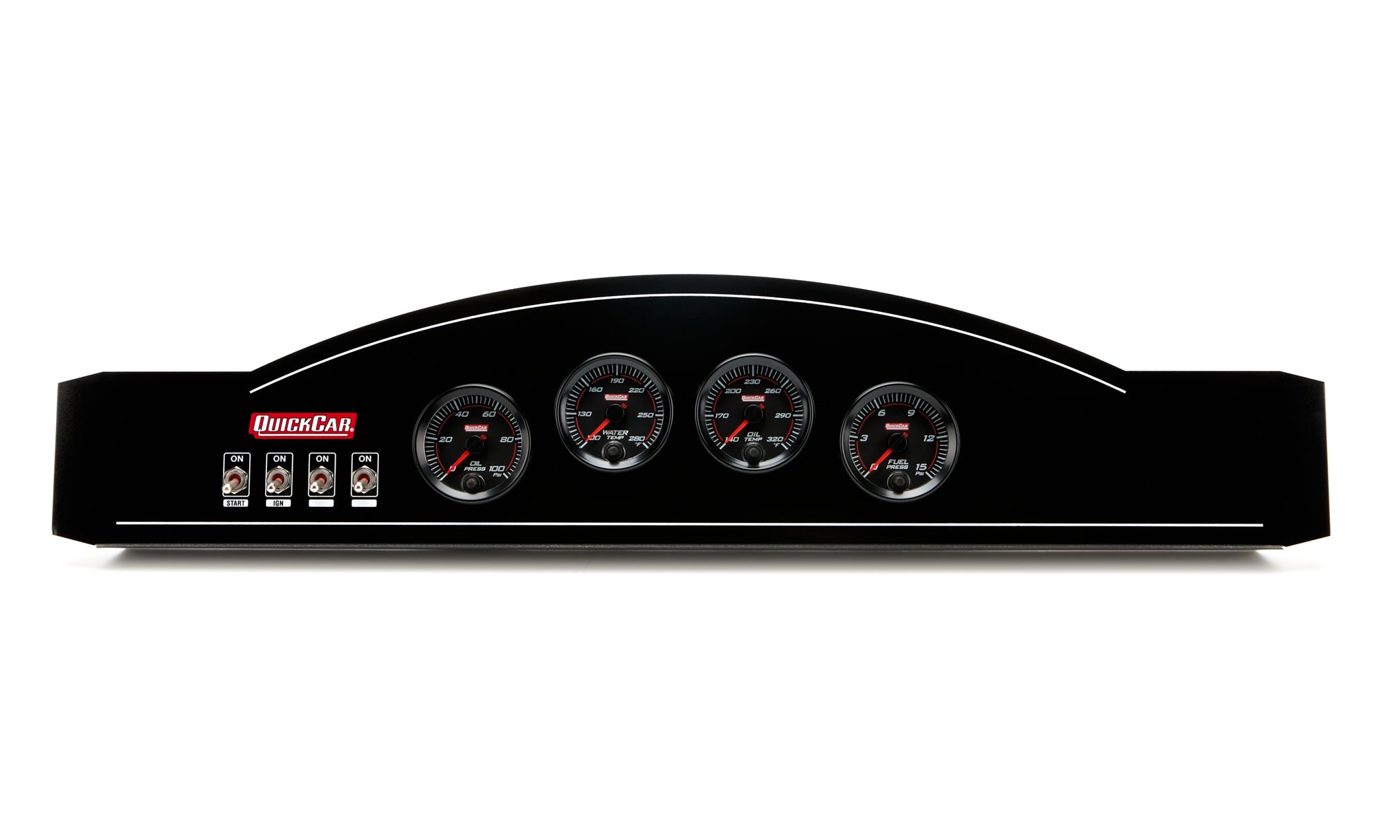 QUICKCAR RACING PRODUCTS 69-821-034 Dash Panel Assembly for Single Ignition with Dual Pickup