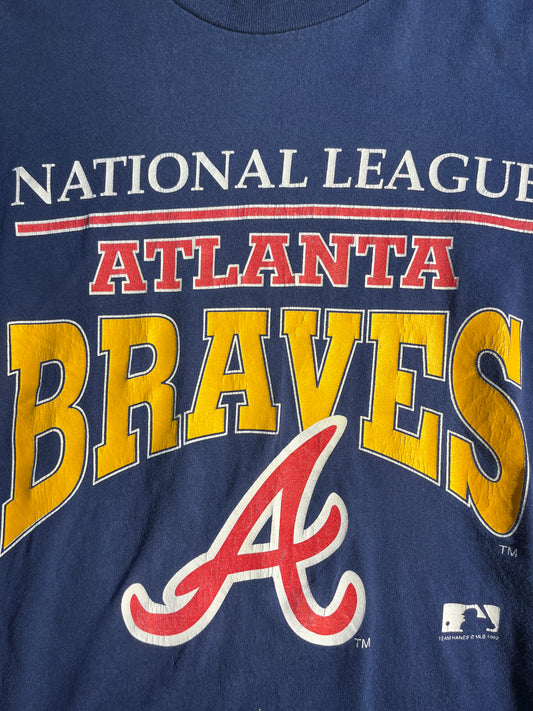 Vintage 1992 MLB Atlanta Braves National League West Crewneck -  Hong  Kong