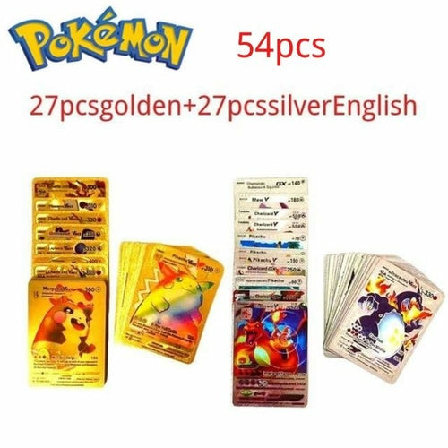 2022 27-54 Cartas Pokemon Cards Gold Card V Vmax Spanish Pokemon Card