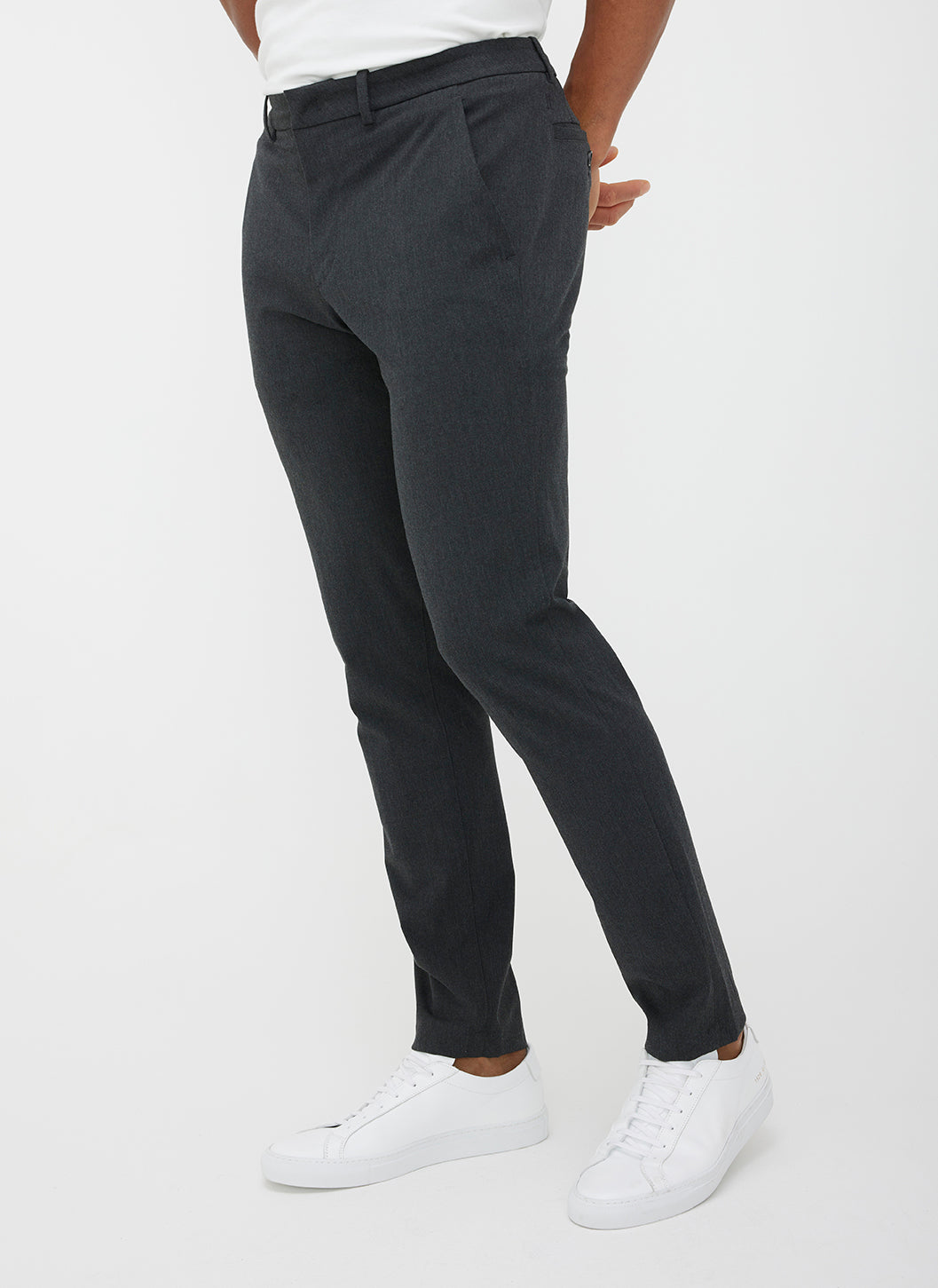 Recycled V-shaped Suit Pants Black