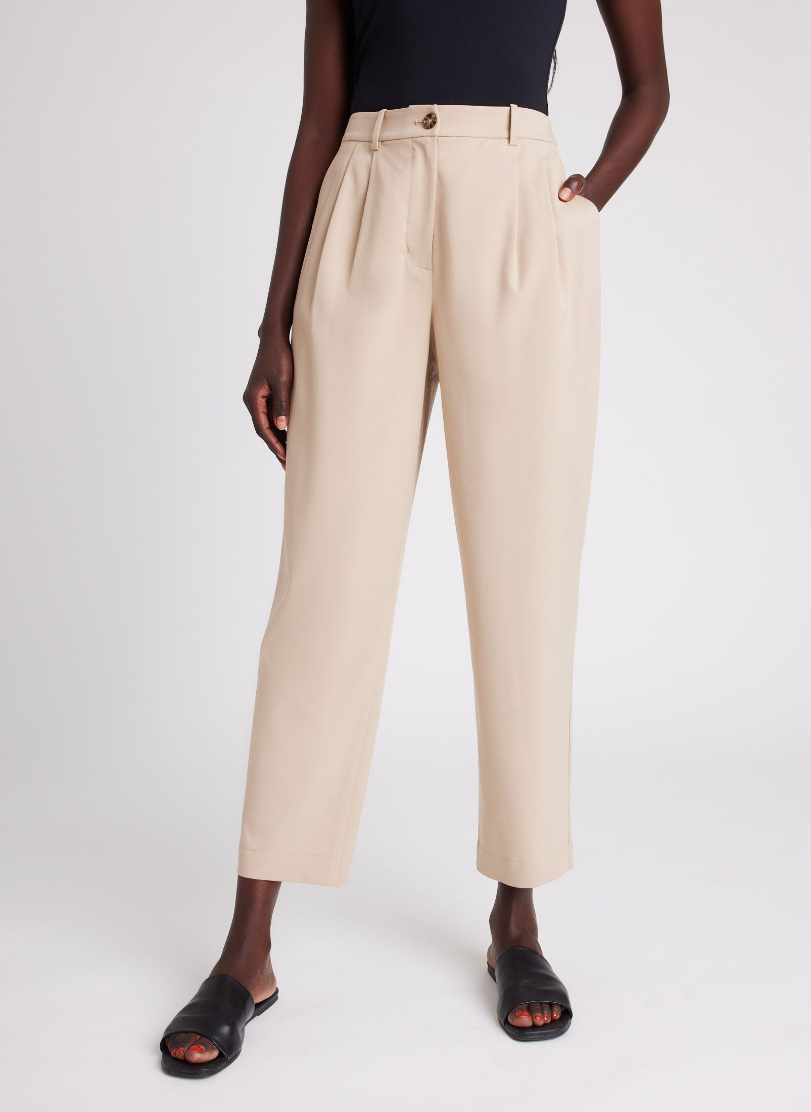 Soft Surroundings Pants  Womens Sidnei Wide Leg Crop Pants • Bouche B