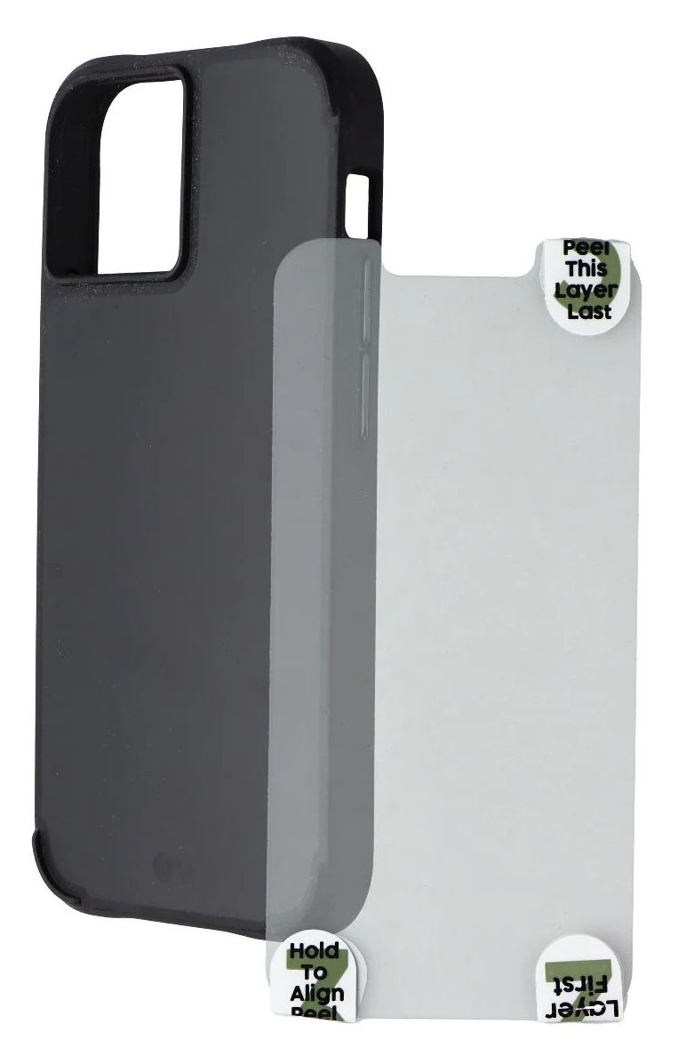 Case-Mate Tough Series Case & Screen Protector for iPhone 13 Mini - Black - Acceptable