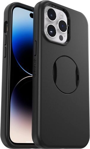 Otterbox OtterGrip Symmetry Series Phone Case with MagSafe for iPhone 14 Pro - Black - Acceptable
