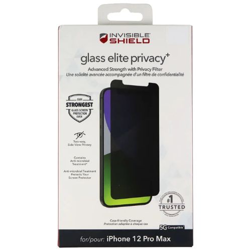 InvisibleShield Glass Elite Privacy+ for the Apple iPhone 12 Pro/12