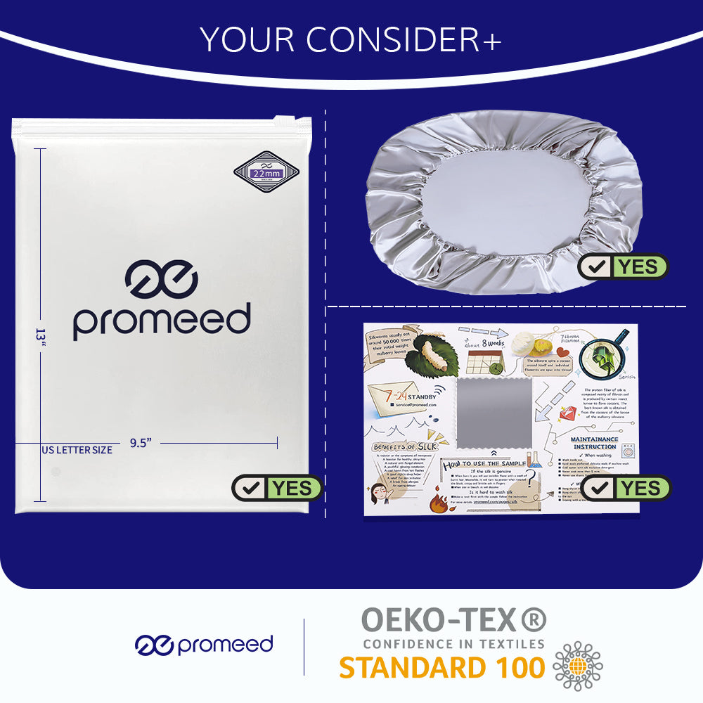 promeed silk fitted sheet package