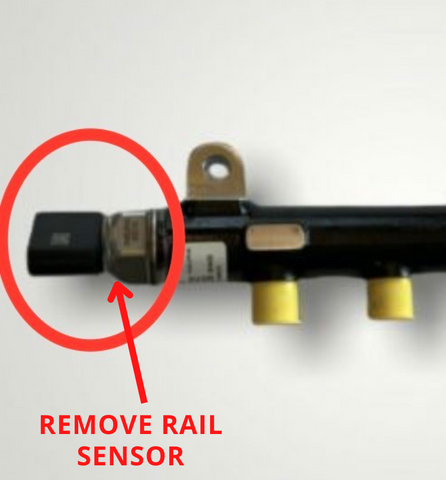 how to remove rail sensor for d24 fuel system to troubleshoot
