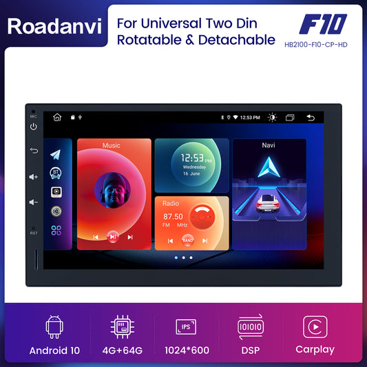 Roadanvi F10 PRO 8 Android 10.0 Car Radio with Screen for Renault Dus