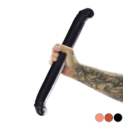 13 tum dubbeländ dildo svart