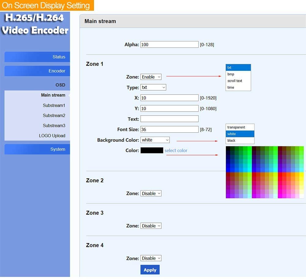 URayCoder H.264 ライブHDMIビデオエンコーダー RTSP、RTP、RTMP、HTTP