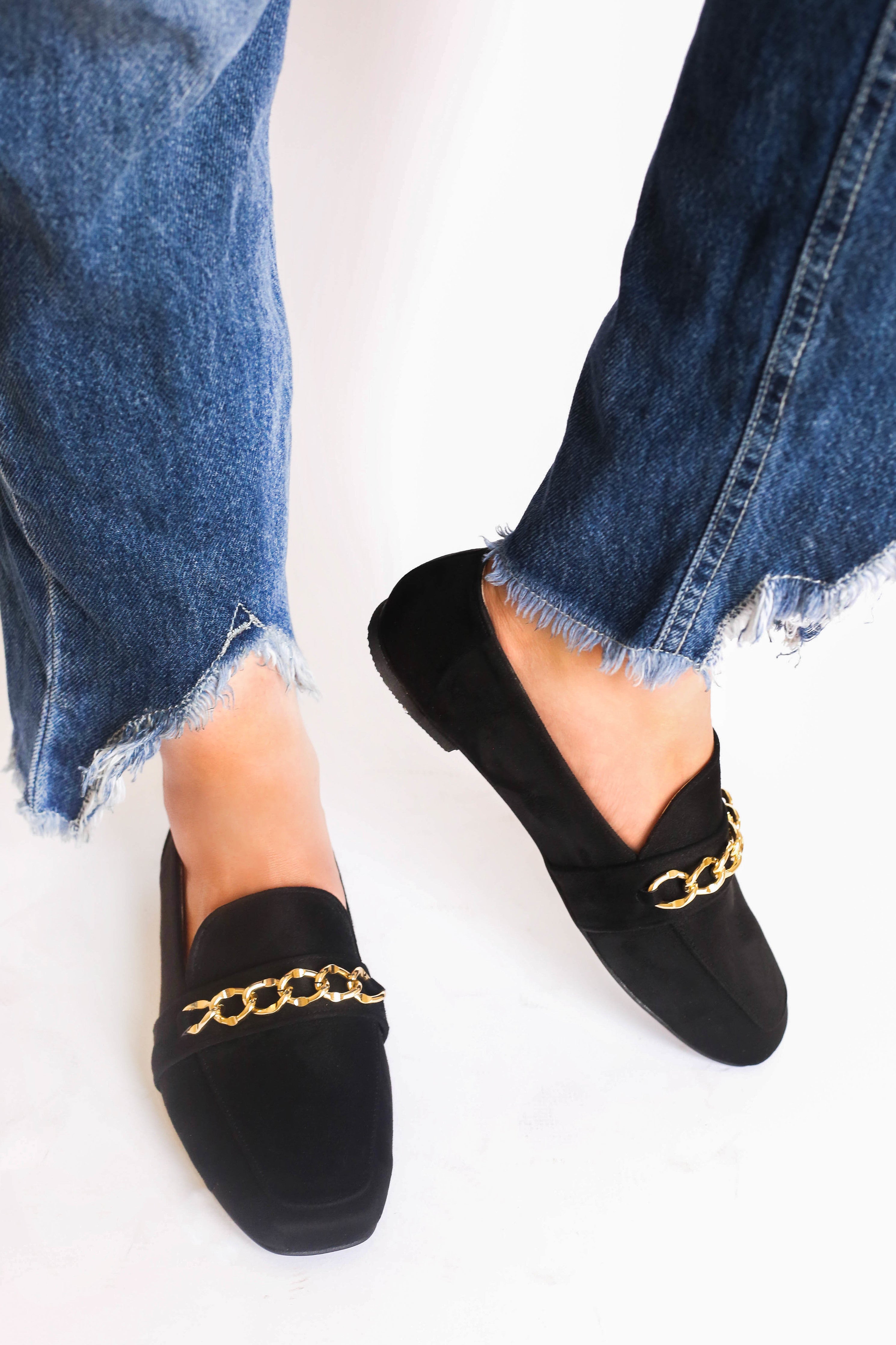 chain loafers