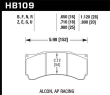 Load image into Gallery viewer, Hawk Alcon TA-6 / AP Racing CP5060-2/3/4/5ST / AP Racing CP5555 HPS 5.0 Street Brake Pads