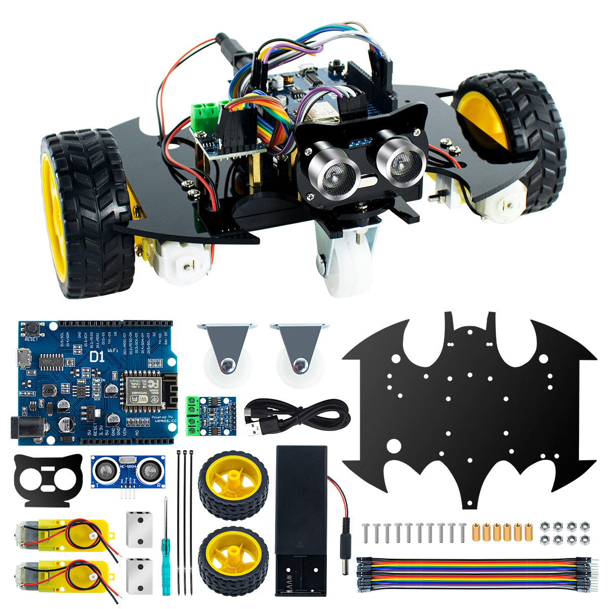 New Smart Robot Car Kit For Esp32 Cam Esp 32 Wifi Iot Robot For Arduino  Project 4wd Mecanum Wheel Great Fun Programming Car Kit