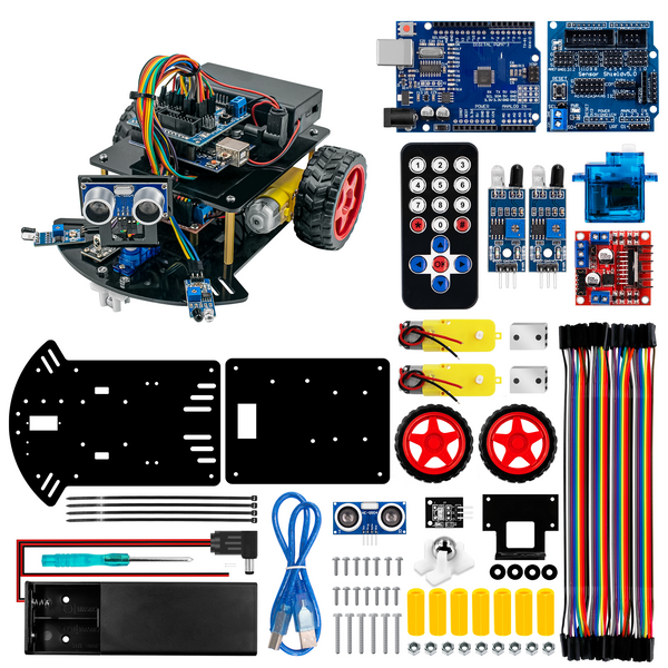 Multi-Functional 4WD Robot Car Chassis Kit – Kuongshun Electronic Shop