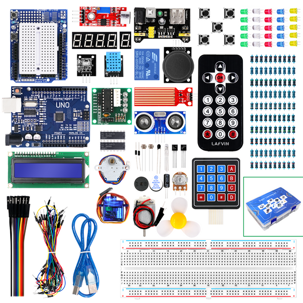 Starter Kit Arduino Uno R3 Principiantes Completo 44 Items - tiendavirtual