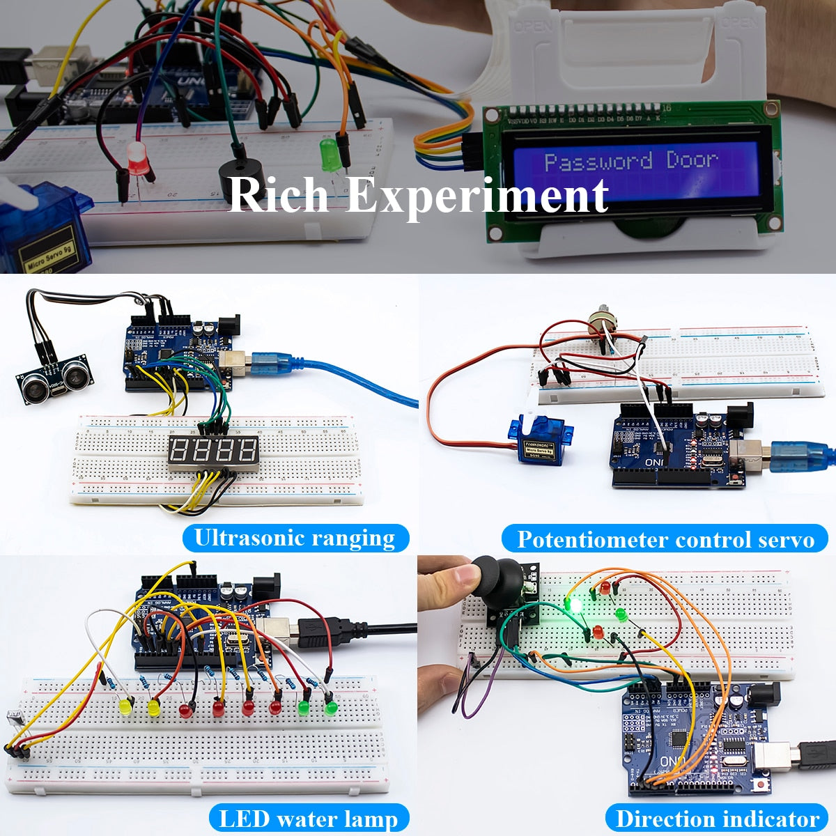 Lafvin Super Starter Kit Learning Kits For Arduino Uno R3 Diy Kit With 5524