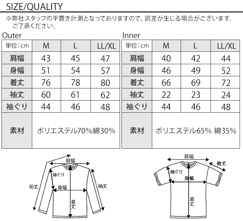 サイズ表