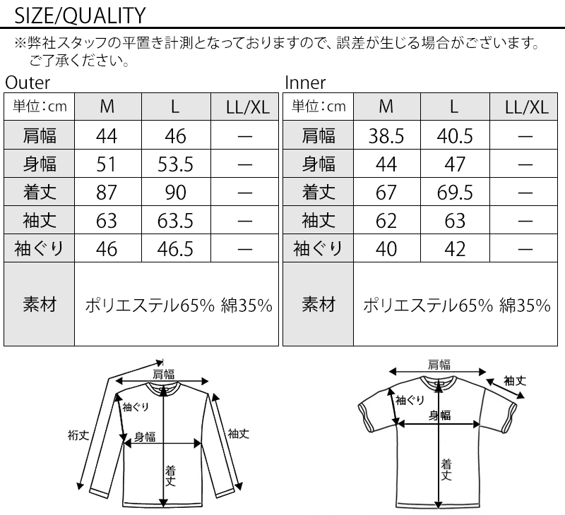 サイズ表