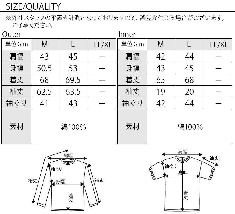 サイズ表