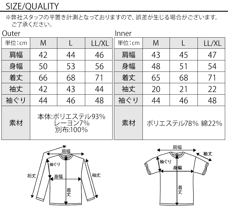 サイズ表