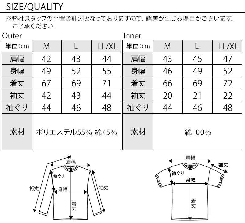 サイズ表