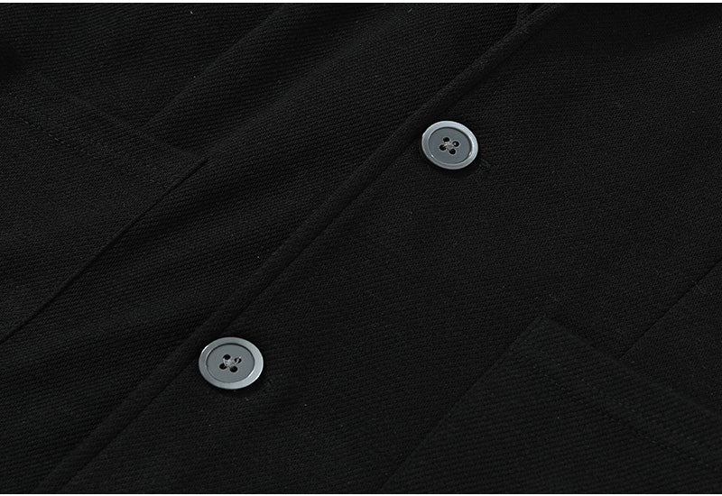 カルゼ織りテーラードジャケット×杢デザインテレコカットソー 2点セットの詳細画像