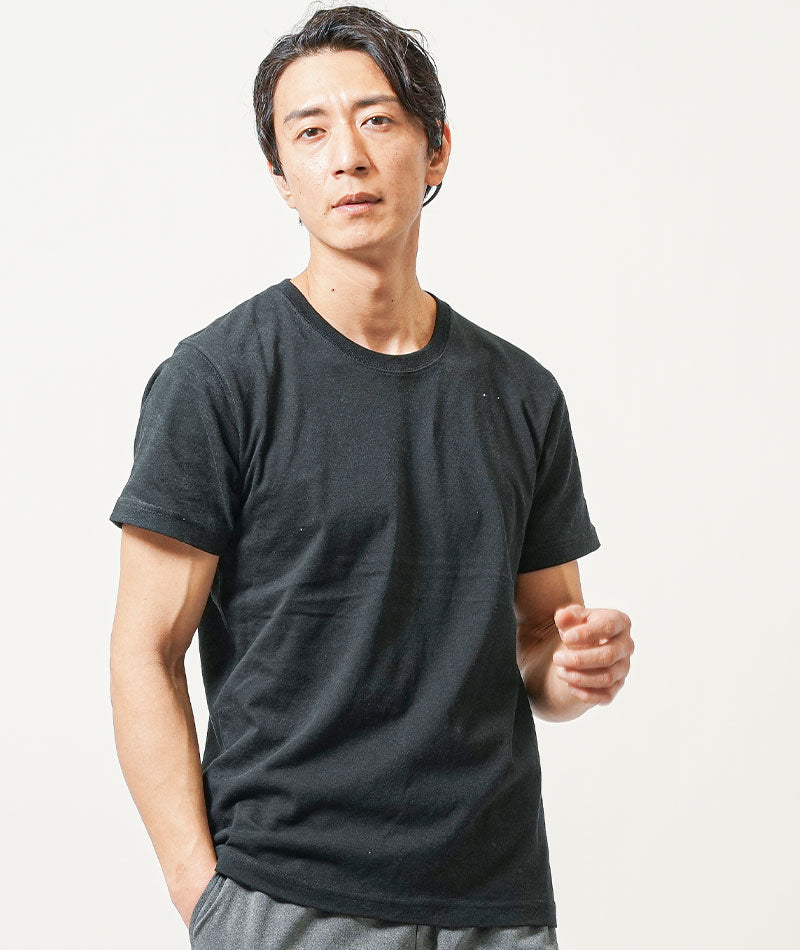 普段着スポーツファッション服メンズ3点コーデセット ブルー長袖スウェットプルパーカー×黒半袖Tシャツ×グレージョガーパンツ