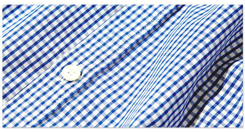 形態安定半袖スリムビジネスカジュアルボタンダウンチェックシャツ 日本製 Biz