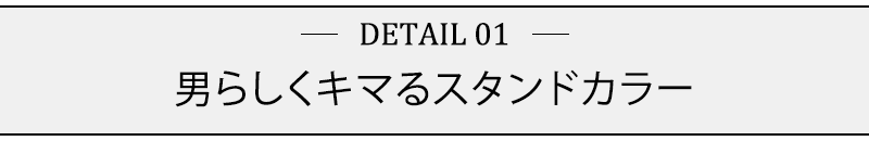 男らしくキマるスタンドカラー