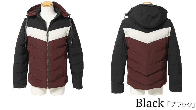 ラインデザイン３way中綿ジャケットの色の種類
