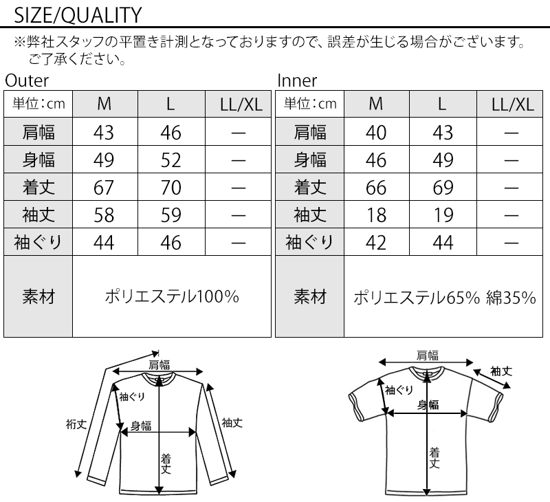 サイズ表