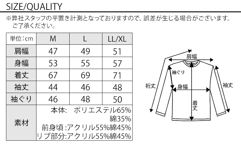 サイズ表