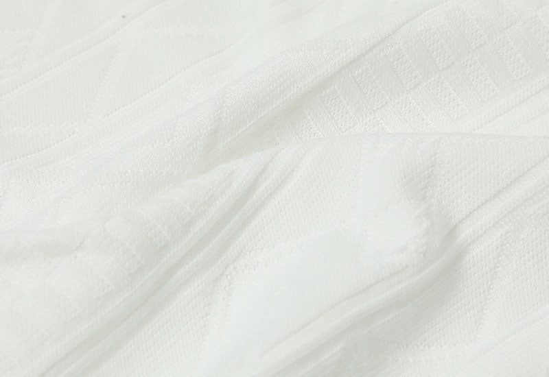 フェイクレイヤードデザインオルテガジャガード半袖Ｔシャツの詳細画像