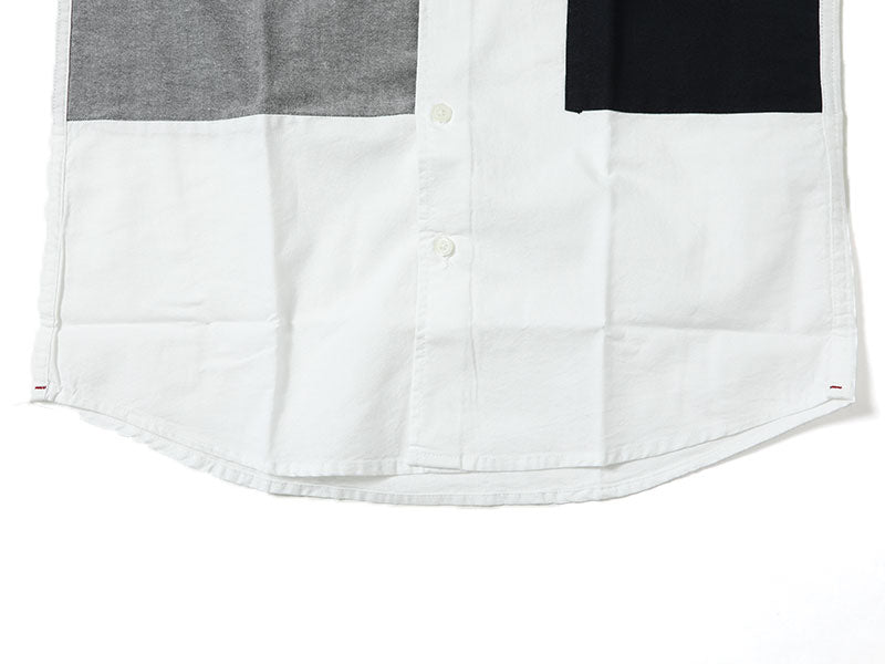 「セール品」ランダムデザイン綿１００％半袖シャツのモデル着用画像