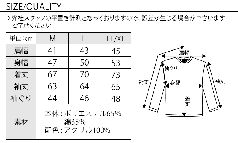 サイズ表