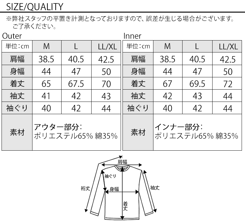 サイズ表