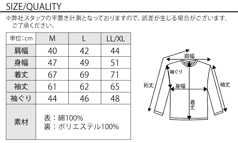 サイズ表