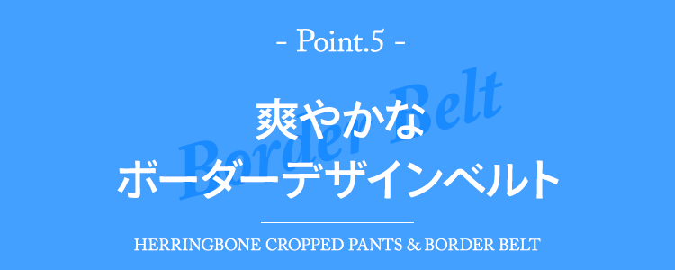 爽やかなボーダーデザインベルト