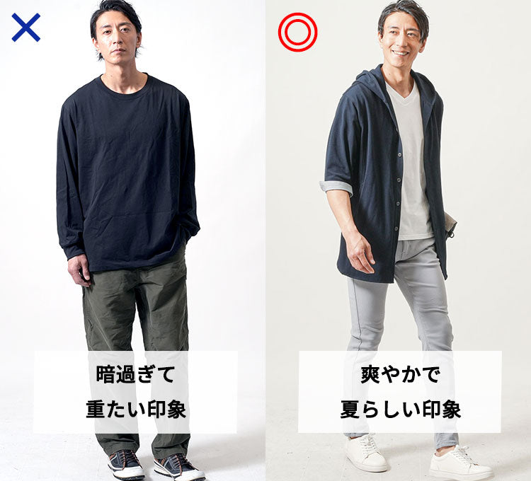 ちょいワル ファッション 40代 夏 