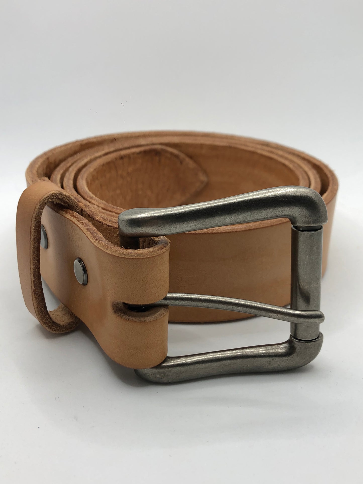 Natural / Raw Leather Belt With Heavy Duty Buckle – House Of Cato