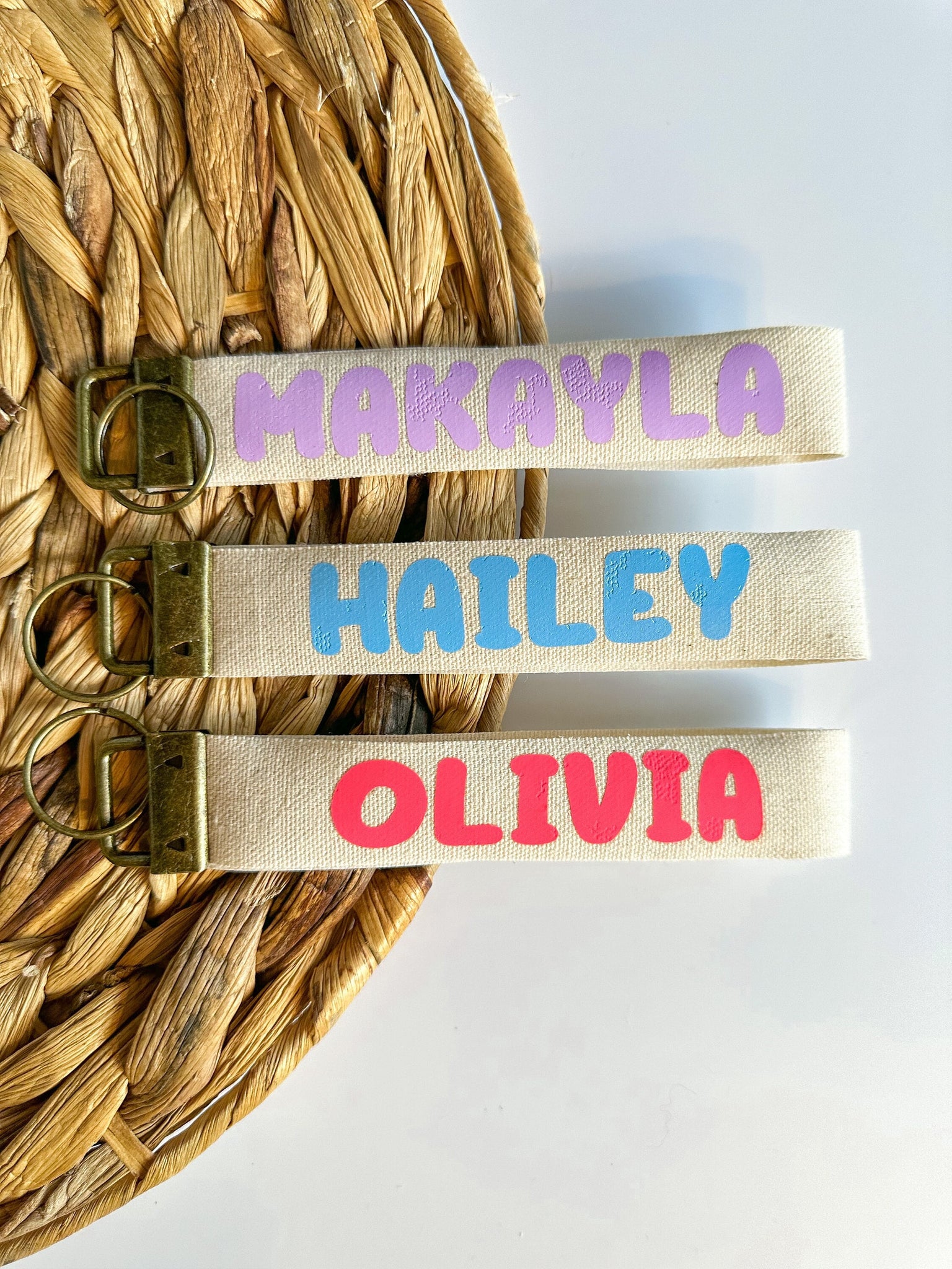 Personalized Name Cotton Wristlets for Teenager Girl