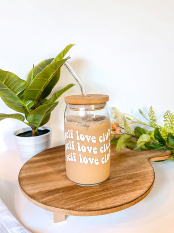 Designer Iced Coffee Cup - 16 or 20 oz Glass Beer Can LV — MickeeMariee