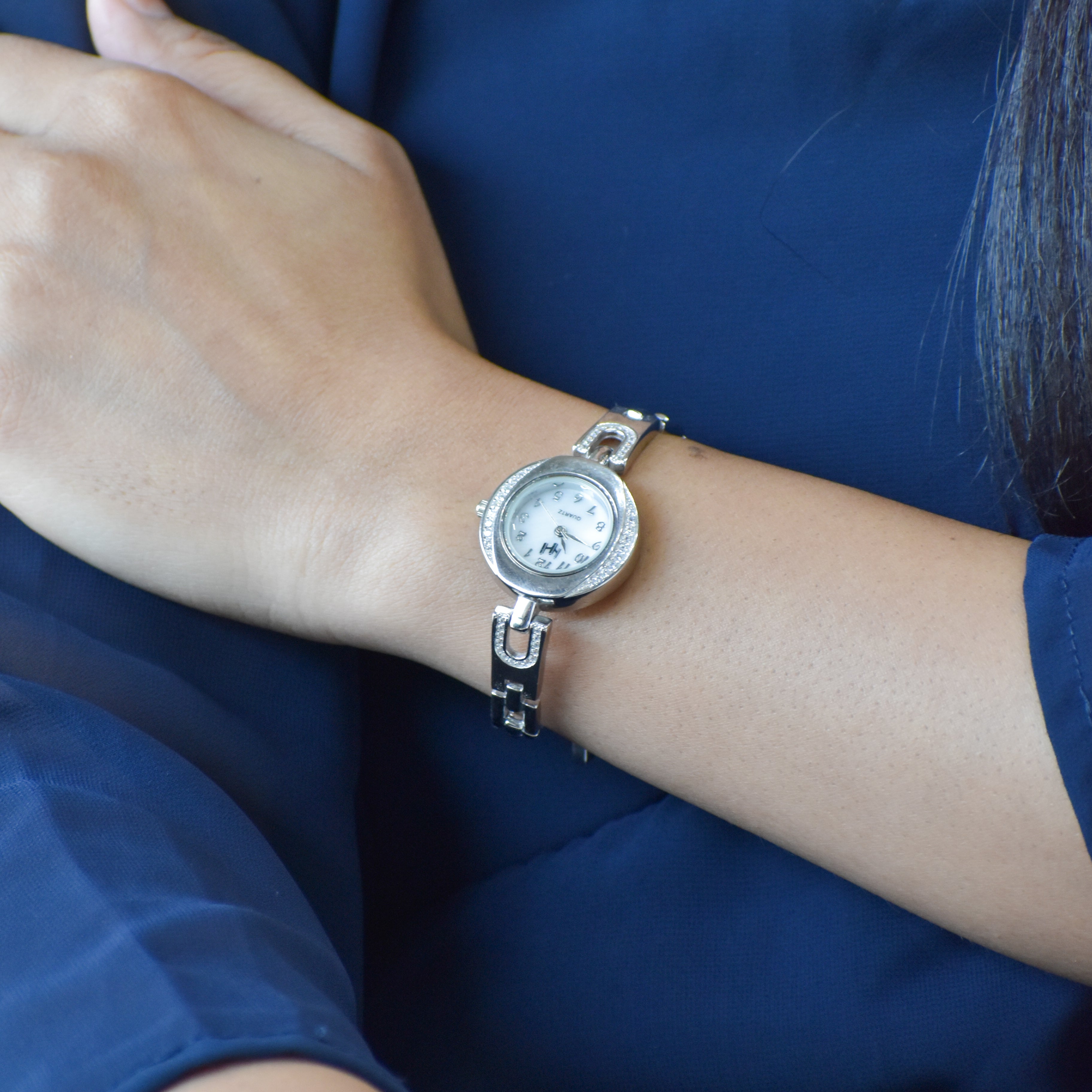 The Aura watch in Silver- Online gifting India — KO Jewellery