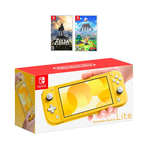 New Nintendo Switch Lite Yellow Console Bundle with 2 The Legen – CyberGamers