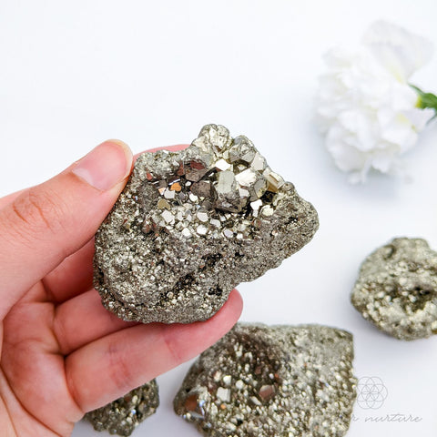 pyrite cluster crystal - inner nurture australia