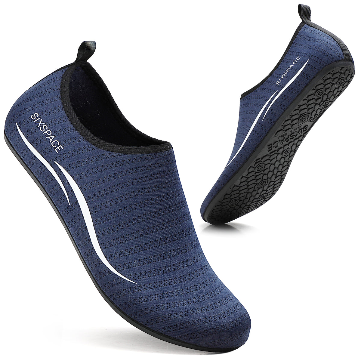 Women's water shoes with wave pattern – sixspace