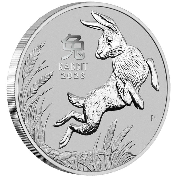 2023 1oz Platinum Year of the Rabbit Coin Thompsons Coins