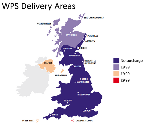 WPS Delivery Areas