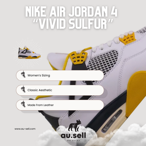 Nike Air Jordan 4 "Vivid Sulfur" (Women's) - Blog Image - au.sell store